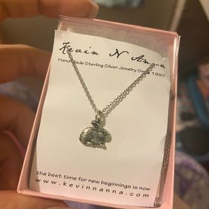 Sterling Silver 925 Bunny Rabbit Necklace